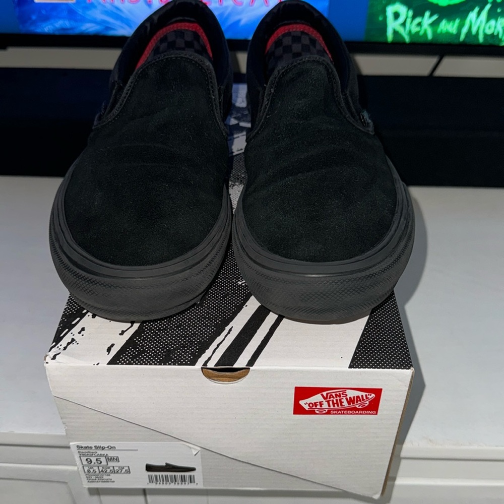 Preloved Men SkateVans Slip Ons